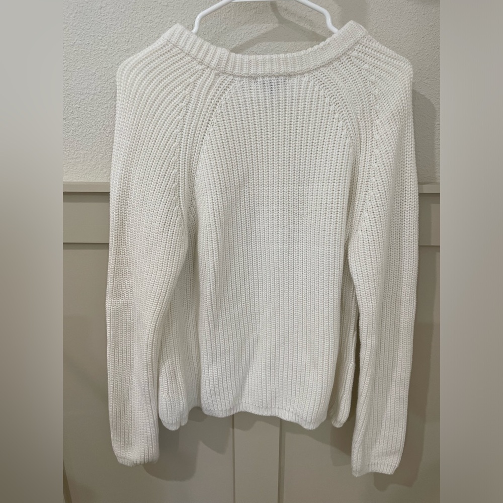 Quince 100% Cotton Women's White  Sweater - Picture 8 of 9